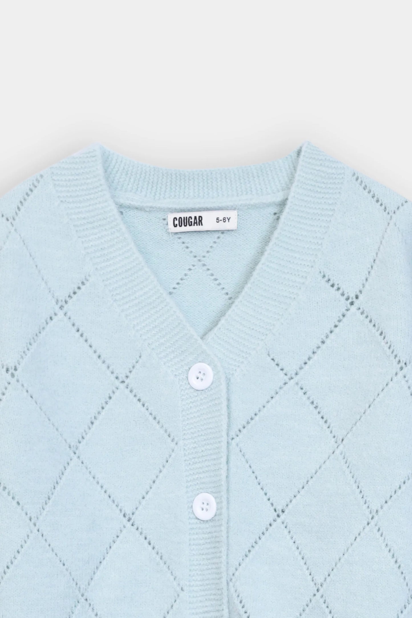 Argyle Pattern Knit Cardigan - Cougar Clothing