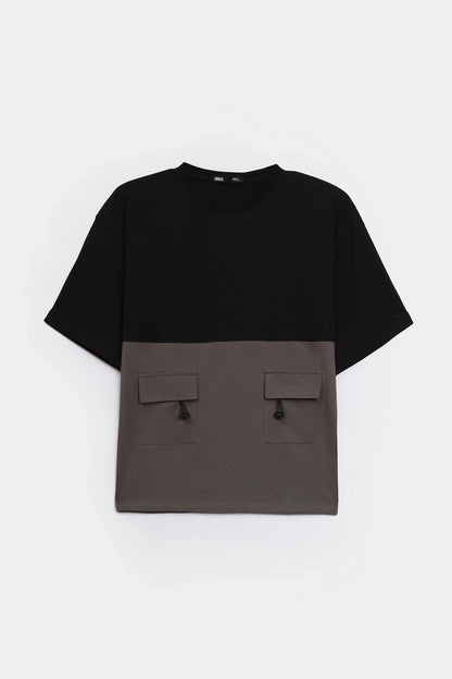 Oversized T-Shirt With Flap Pockets - Cougar Clothing