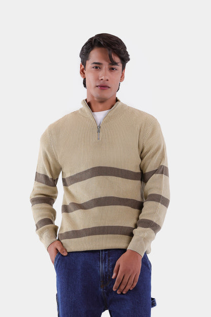 Quarter Zip Sweater - Cougar Clothing