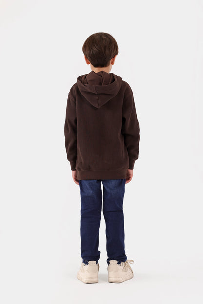 Waffle Knit Hoodie - Cougar Clothing