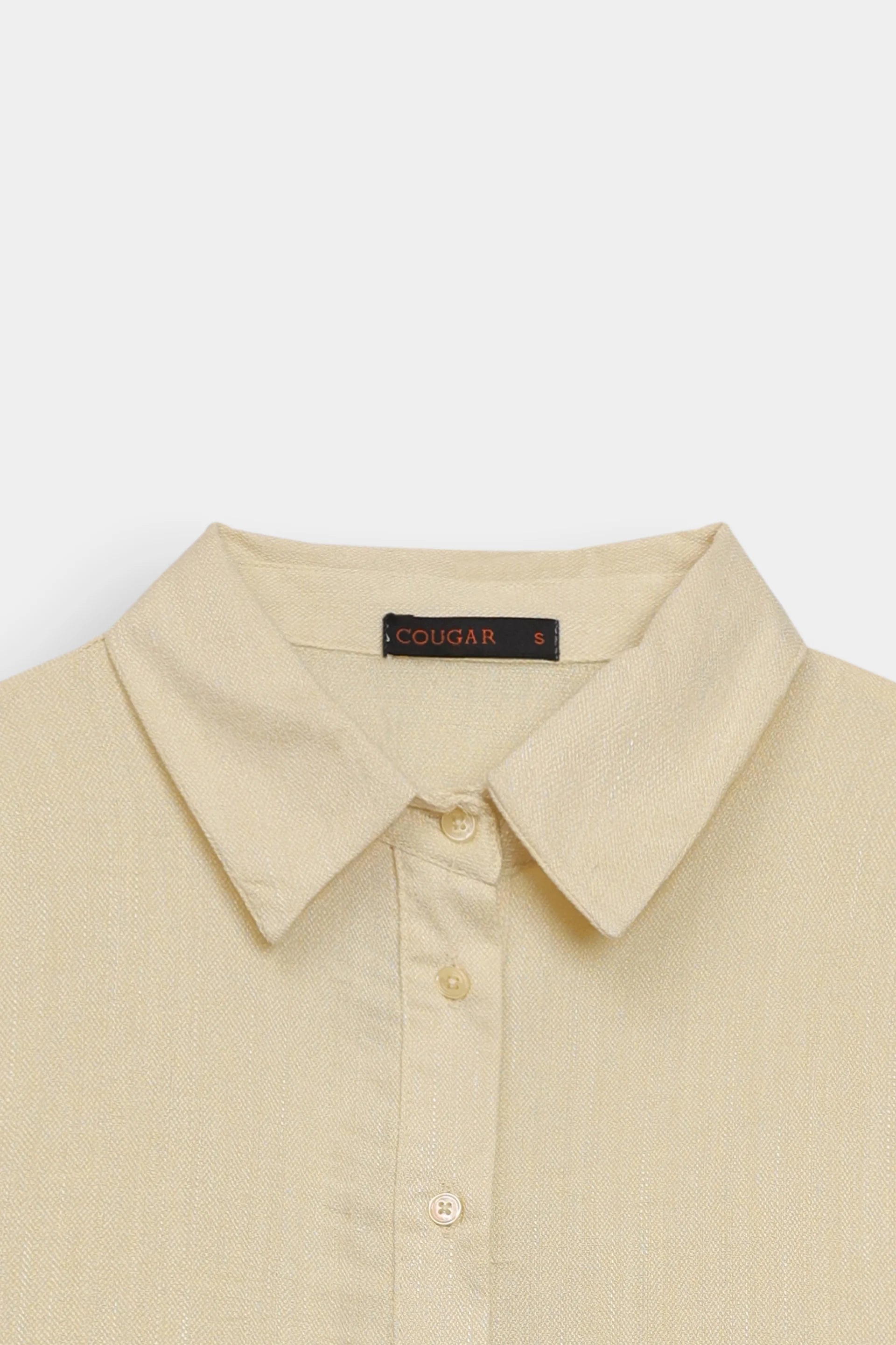 Short Sleeve Shirt With Tie-Detail - Cougar Clothing