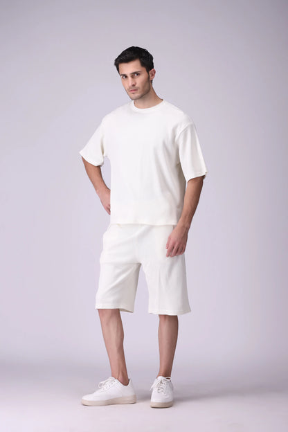 Relax Fit Waffle Knit Shorts - Cougar Clothing