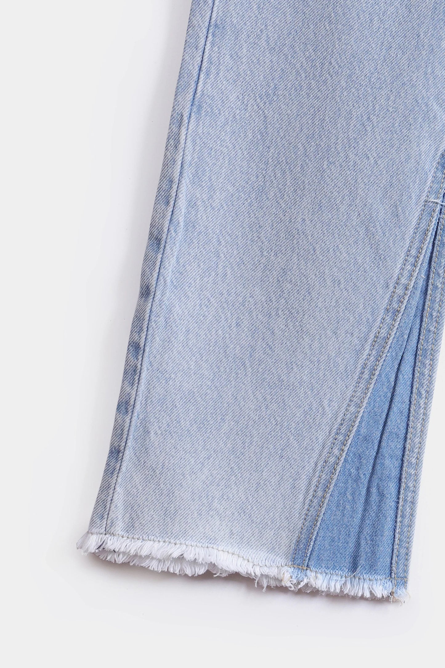 Paneled Straight Fit Jeans - Cougar Clothing