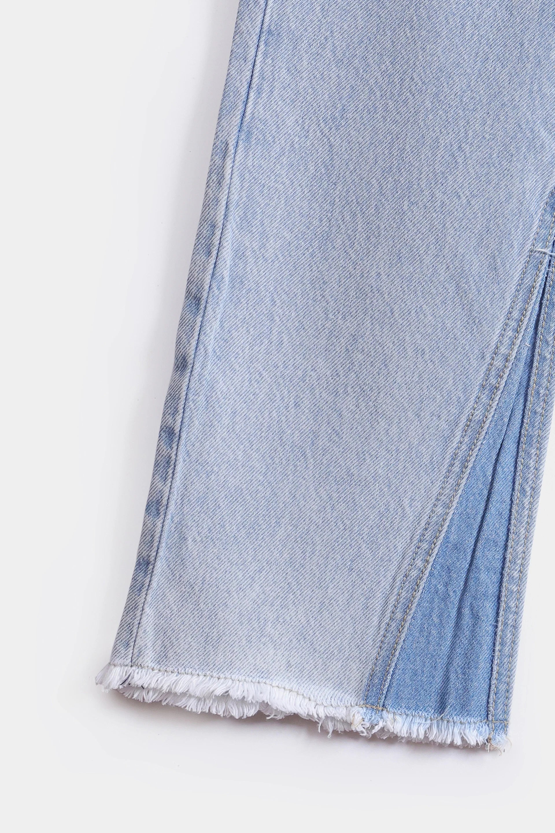 Paneled Straight Fit Jeans - Cougar Clothing