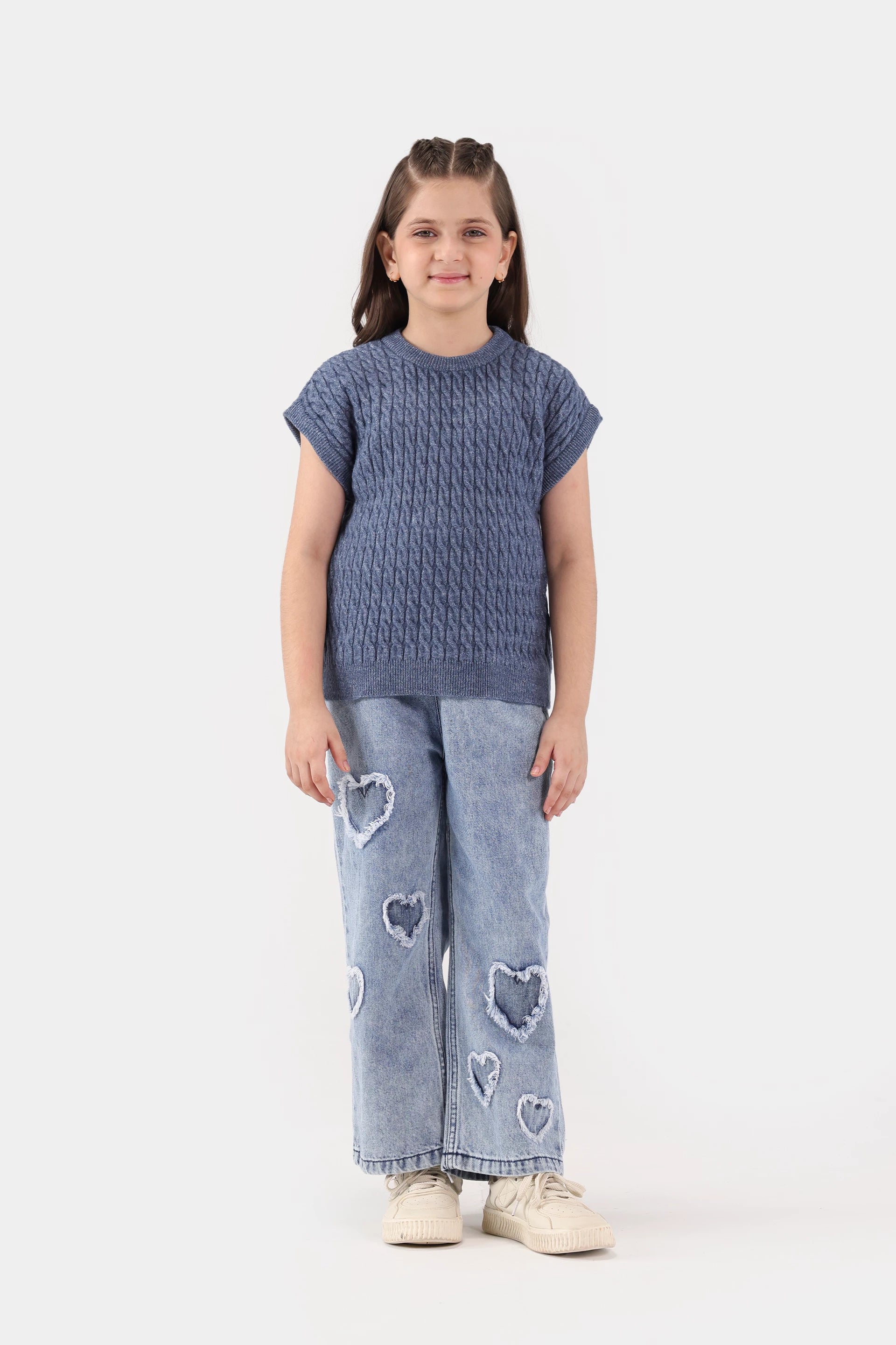 Cable Knit Sweater Vest - Cougar Clothing