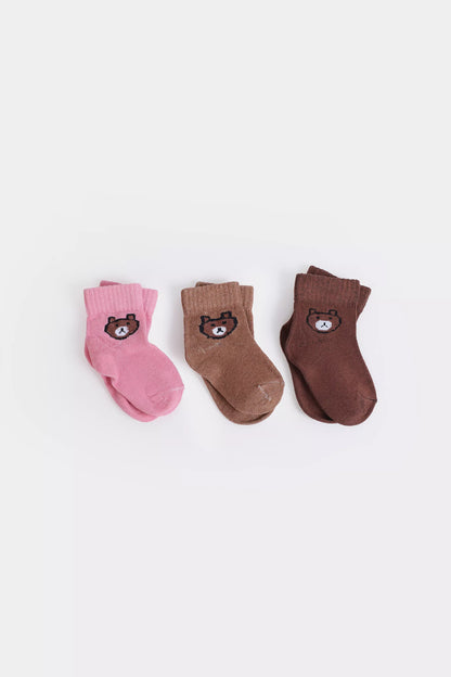 Pack of 3 Short Crew Socks - Cougar Clothing
