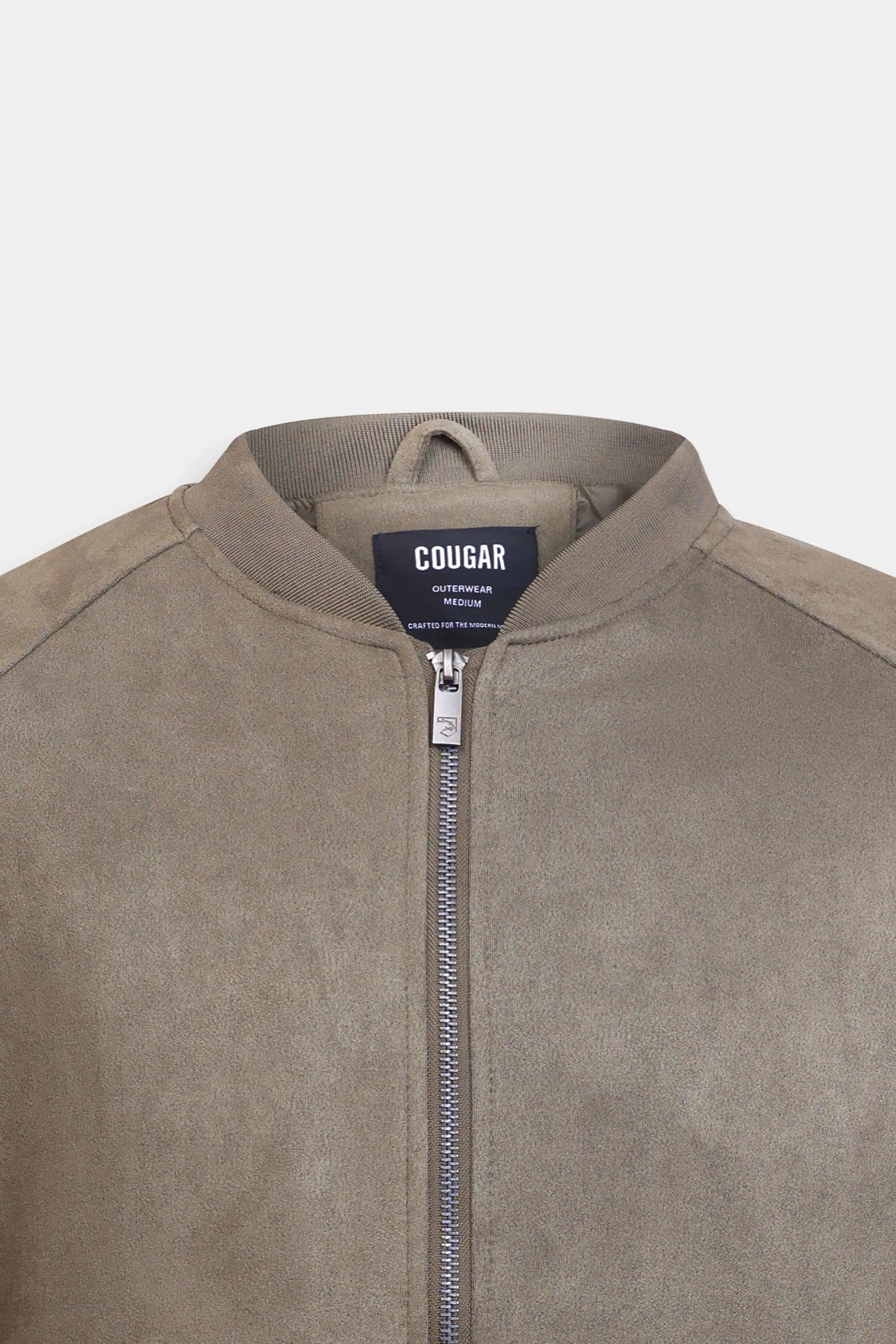 Faux Suede Raglan Jacket - Cougar Clothing