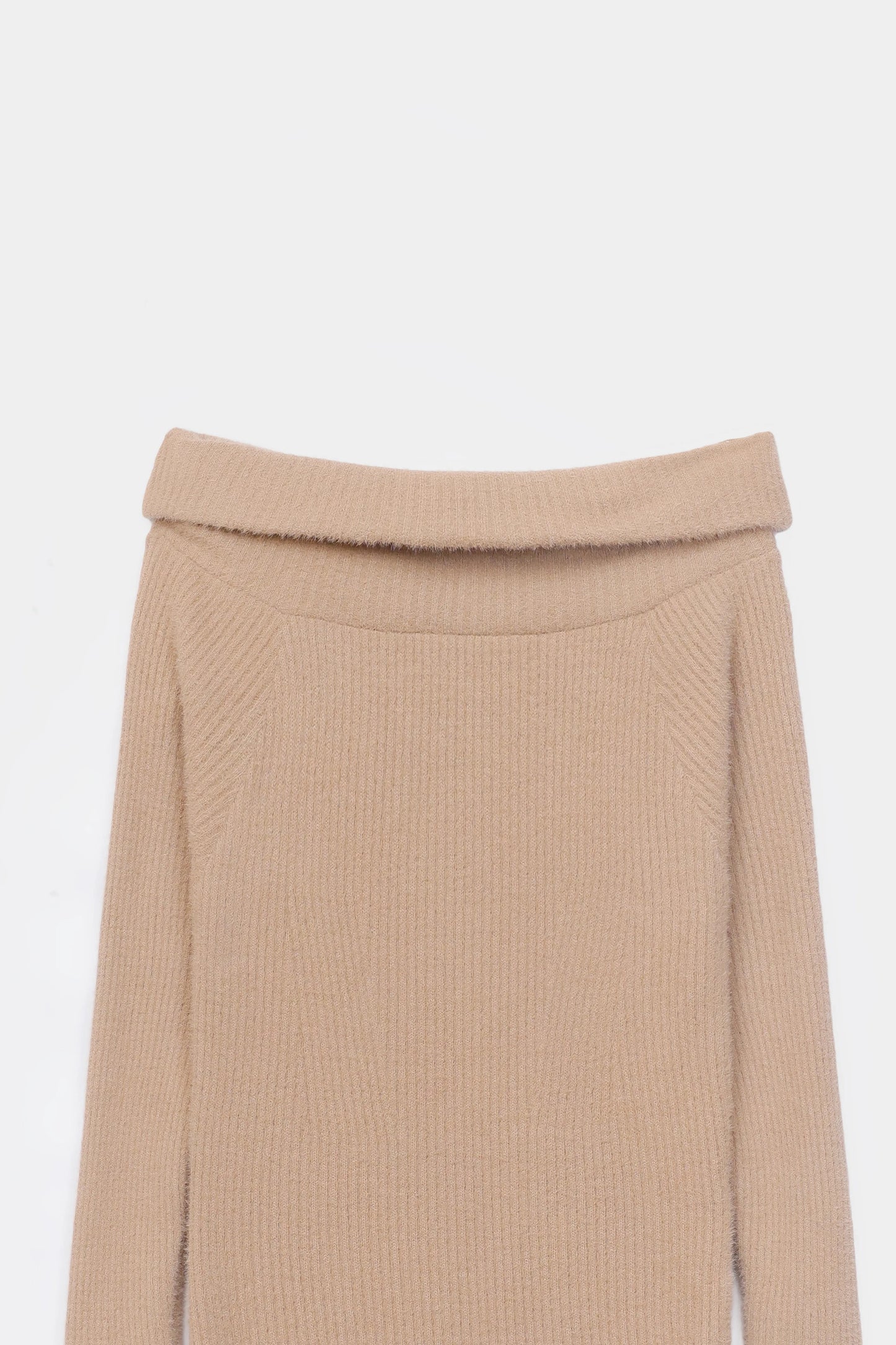 Off-Shoulder Knit Dress - Cougar Clothing