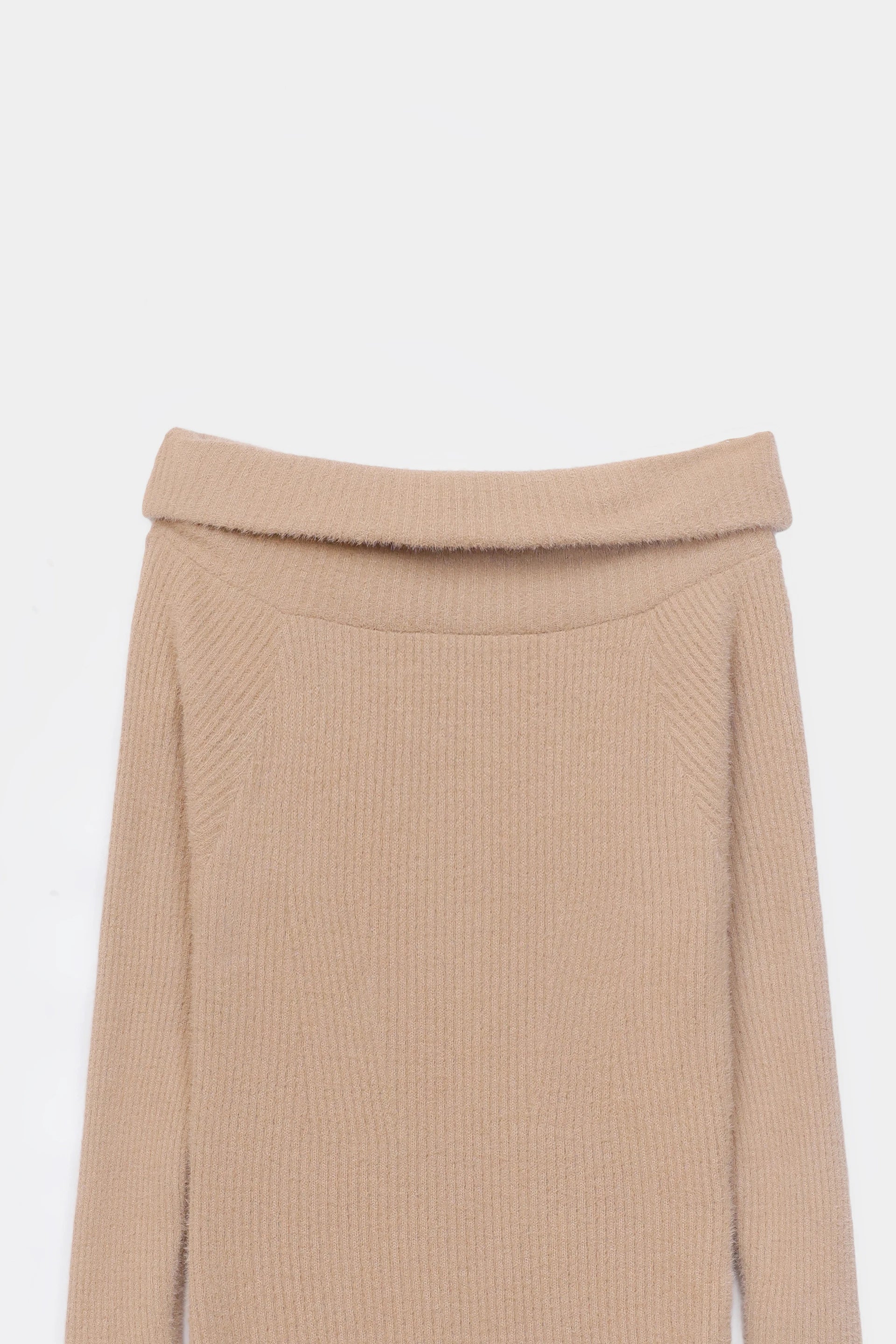 Off-Shoulder Knit Dress - Cougar Clothing