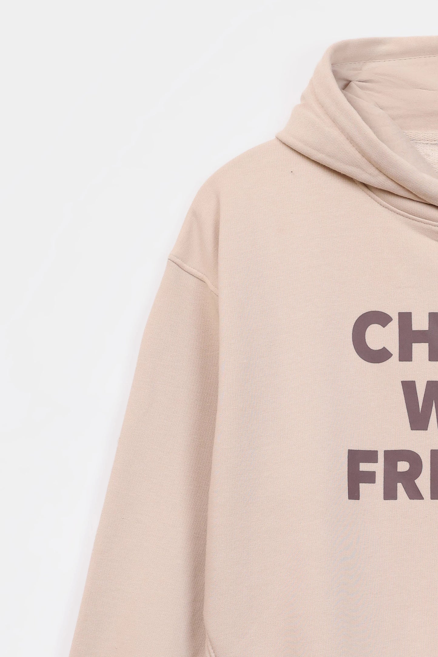 Text Print Terry Hoodie - Cougar Clothing