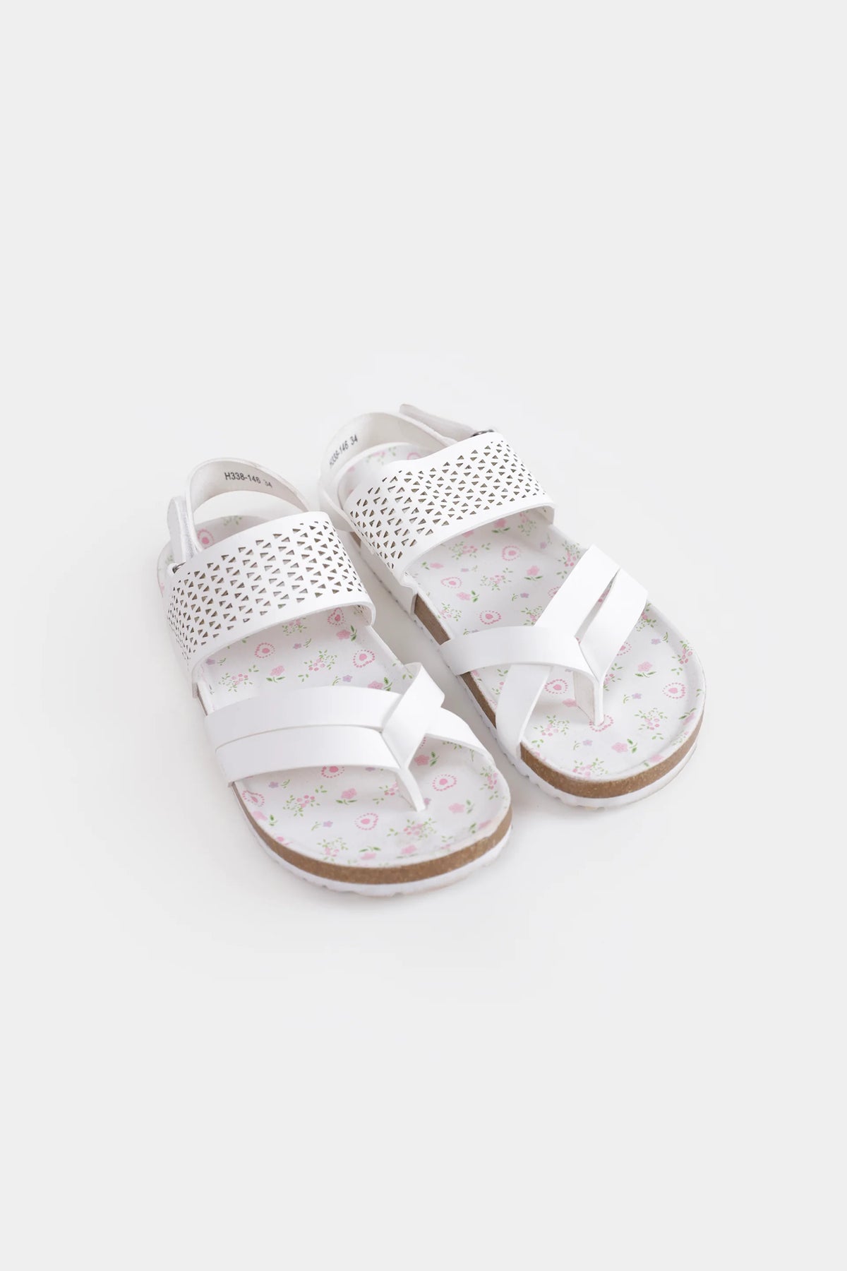 Ditsy Footbed Sandals - Cougar Clothing