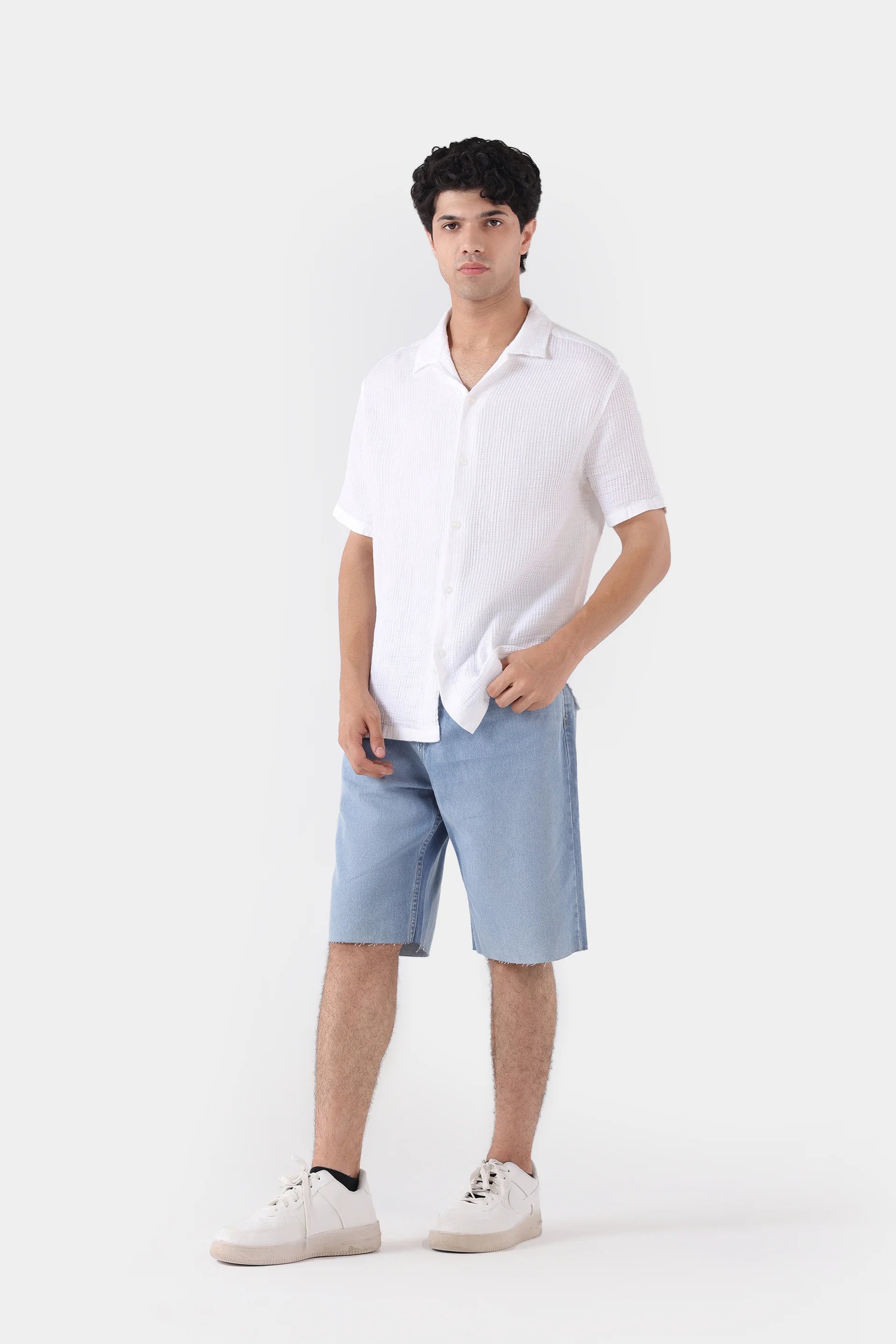 Textured Resort Collar Shirt - Cougar Clothing