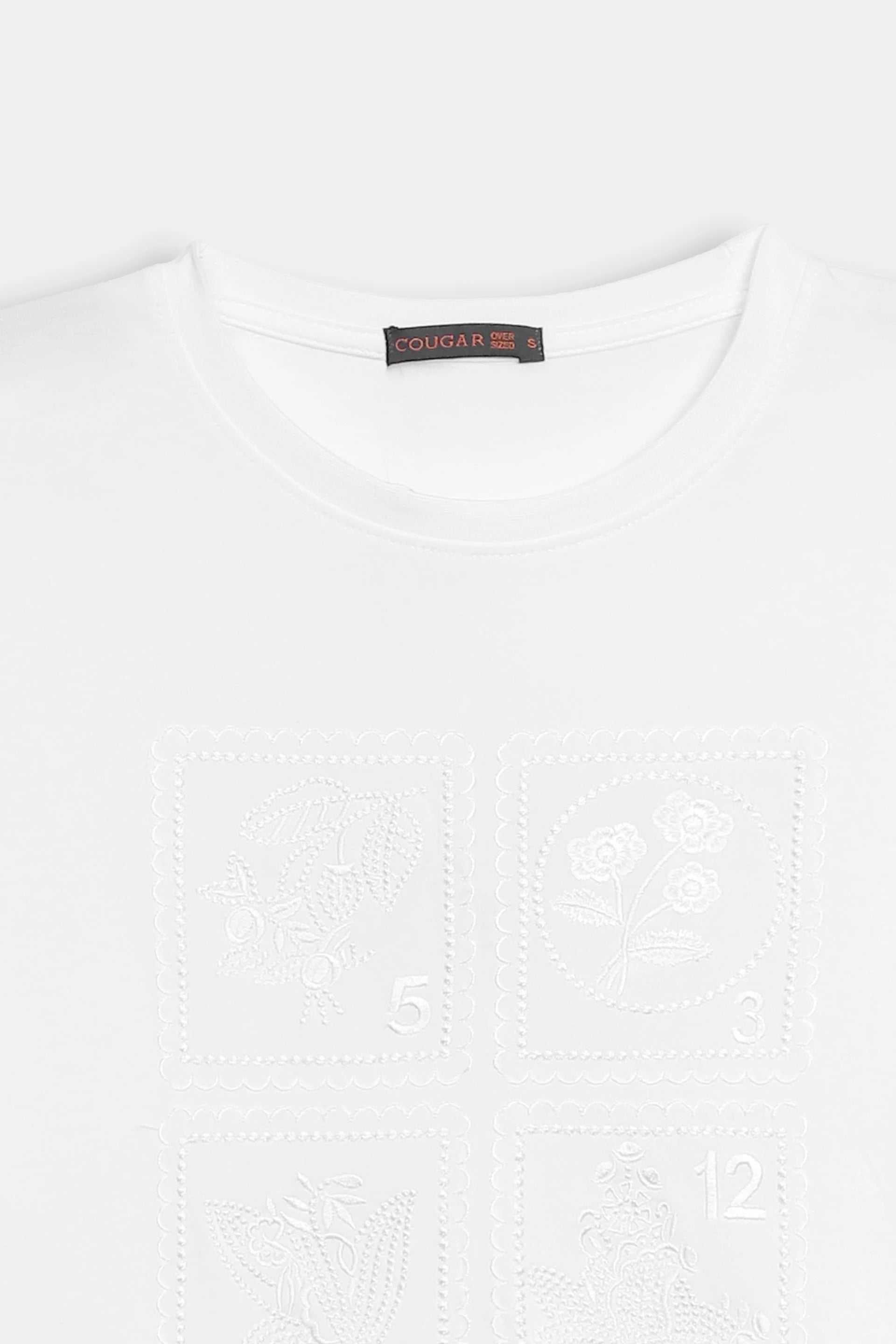 Tonal Embroidered T-Shirt - Cougar Clothing