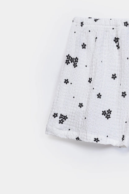 Printed Crush Cotton Shorts - Cougar Clothing