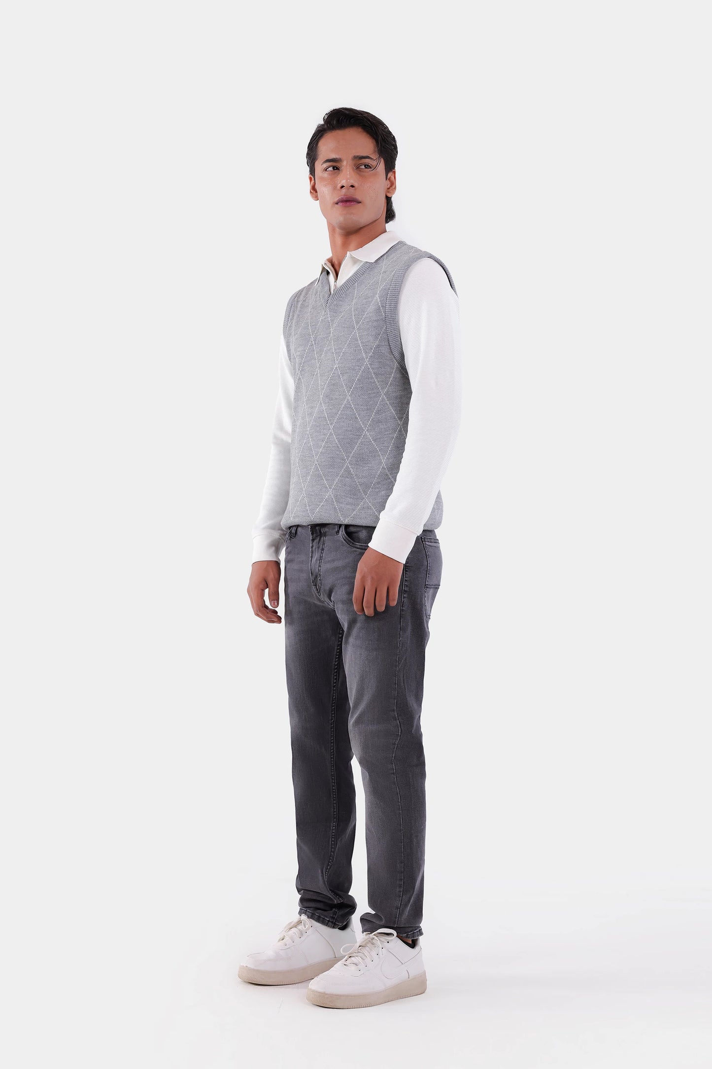 Patterned Sweater Vest - Cougar Clothing