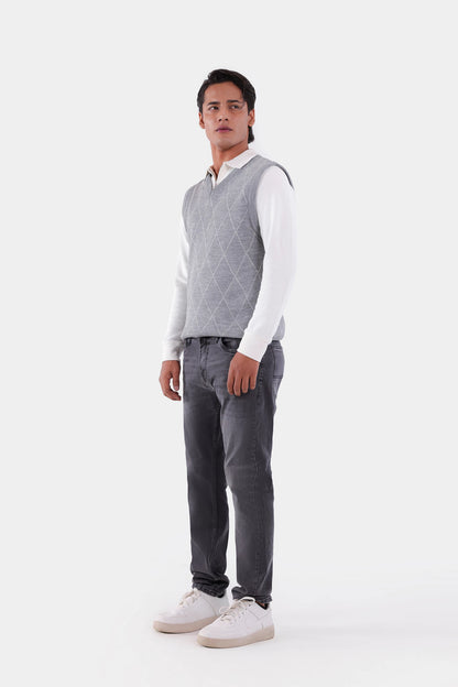 Patterned Sweater Vest - Cougar Clothing