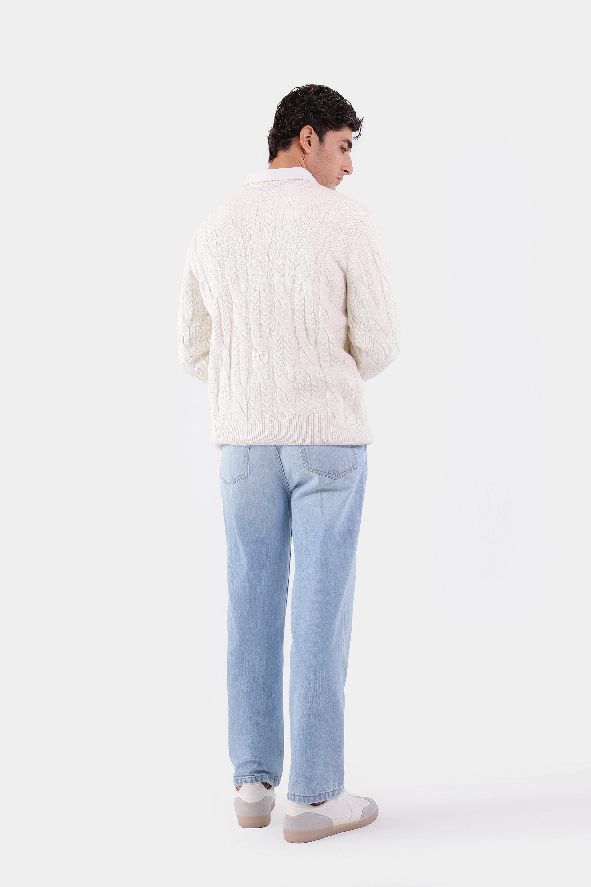 Cable Knit Sweater - Cougar Clothing