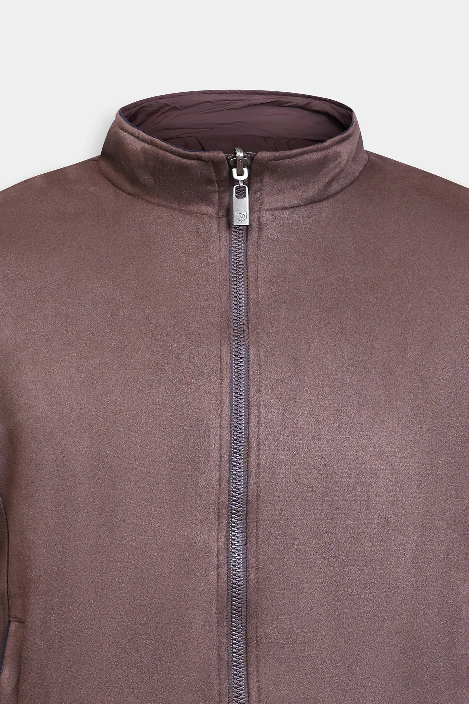 Double-Sided Mock Neck Jacket - Cougar Clothing