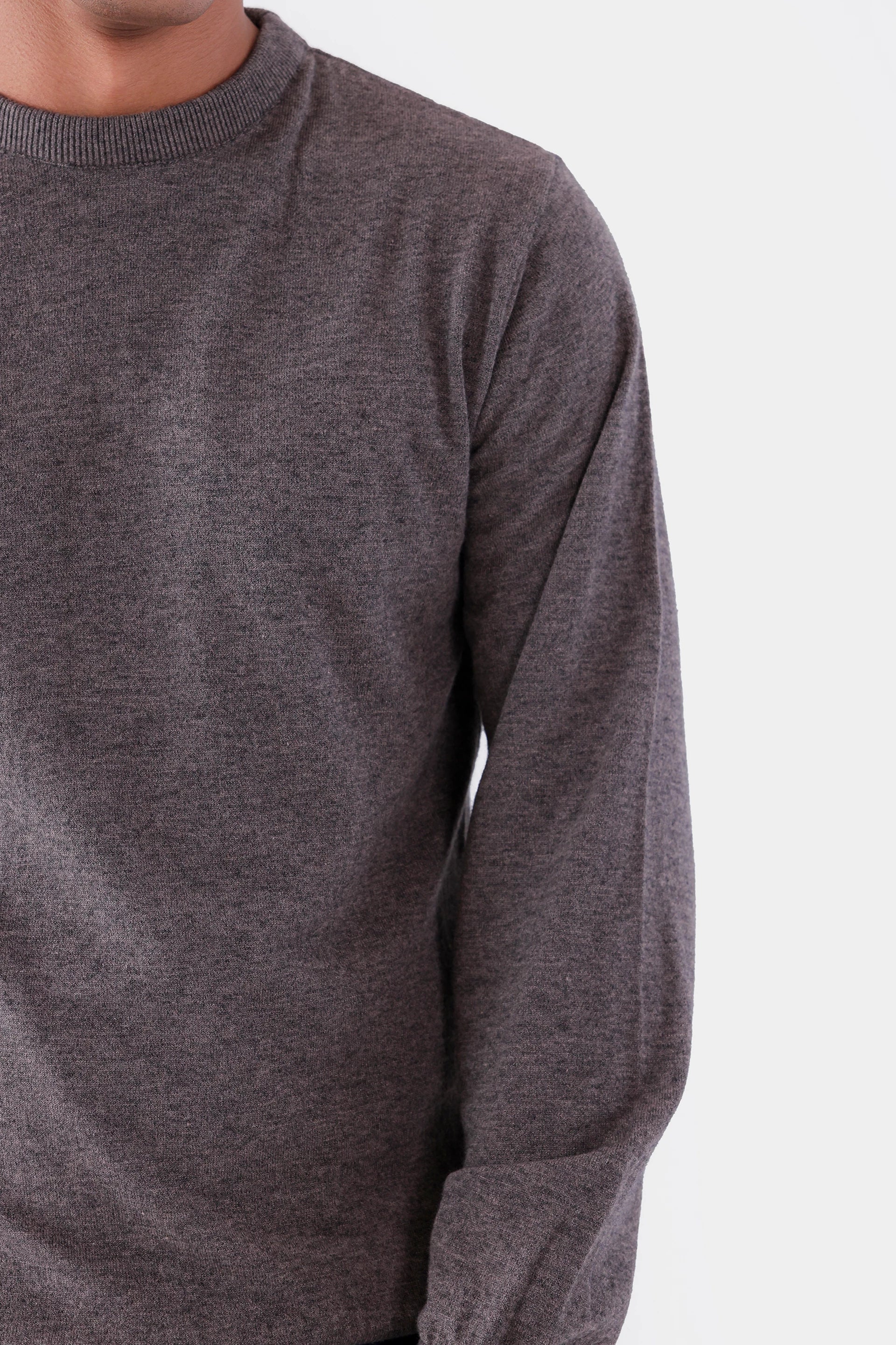 Textured Crew Neck Sweater - Cougar Clothing