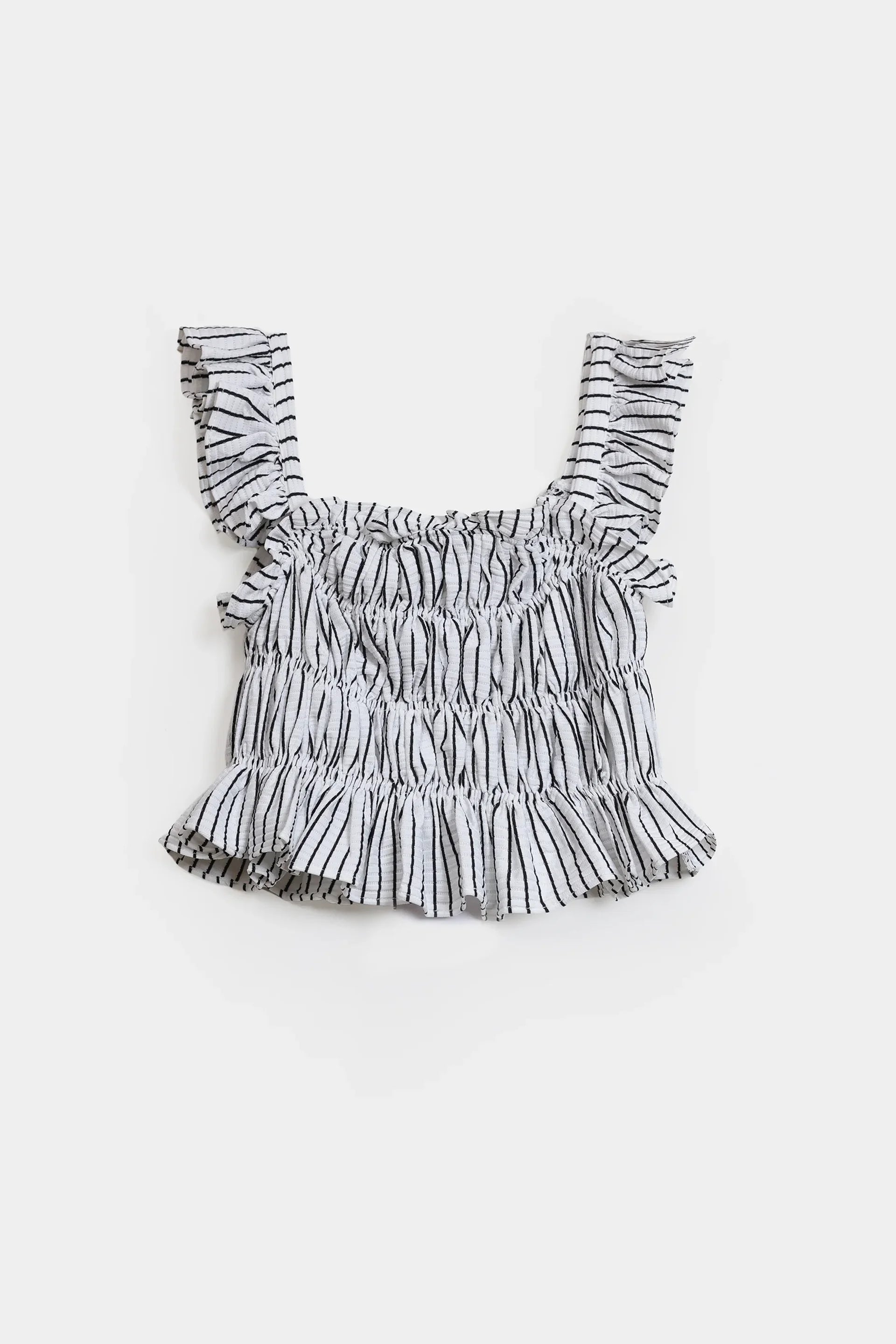 Printed Smocked Top - Cougar Clothing