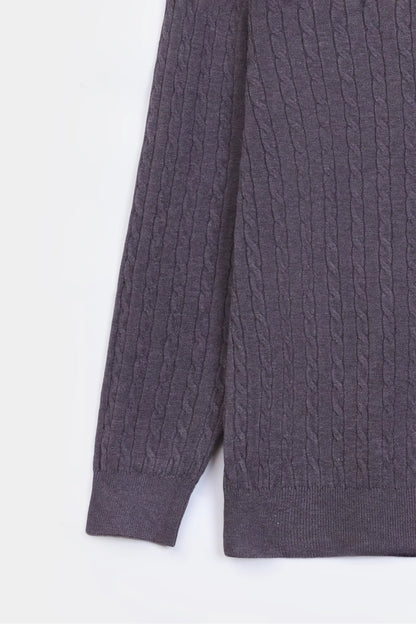 Crew Neck Wool-Blend Sweater - Cougar Clothing