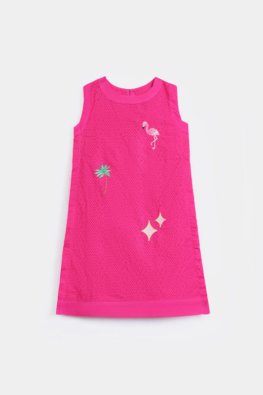 Tropical Flamingo Dress - Cougar Clothing