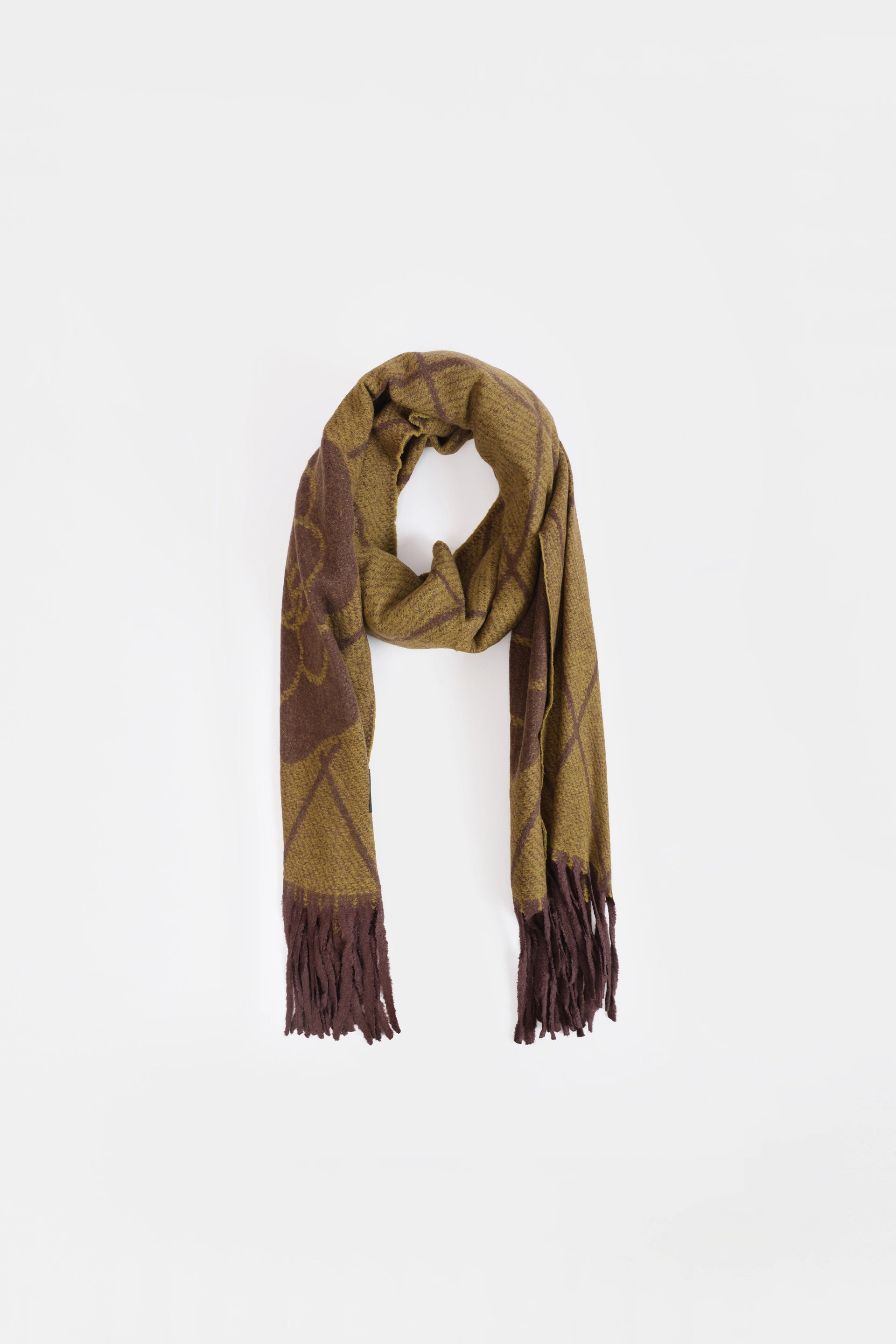 Argyle Knit Shawl - Cougar Clothing