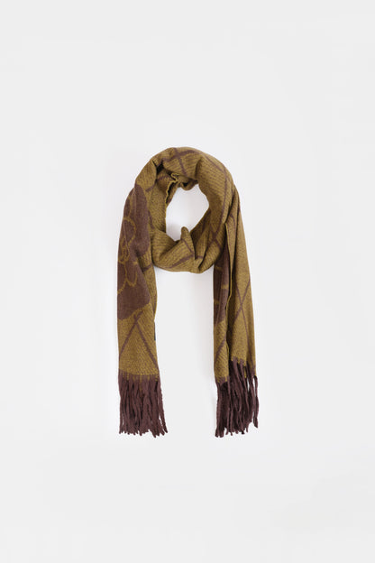 Argyle Knit Shawl - Cougar Clothing