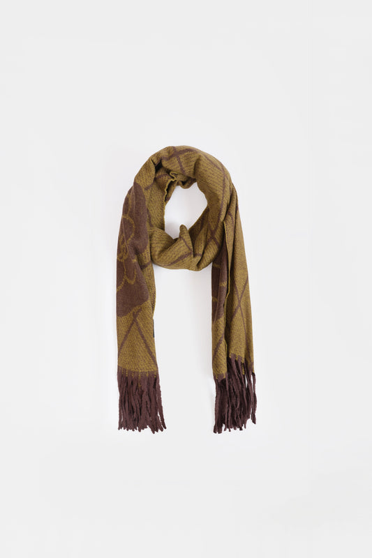 Argyle Knit Shawl - Cougar Clothing