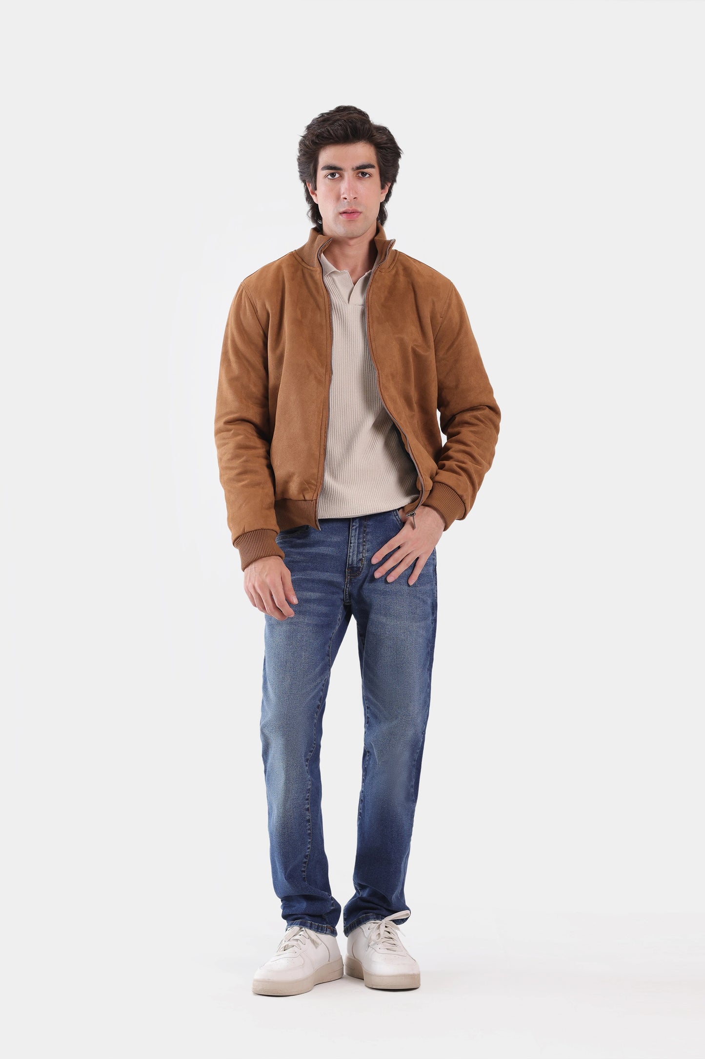 Faux Suede Jacket - Cougar Clothing