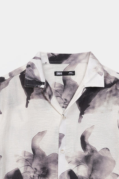 Relaxed Abstract Print Shirt - Cougar Clothing