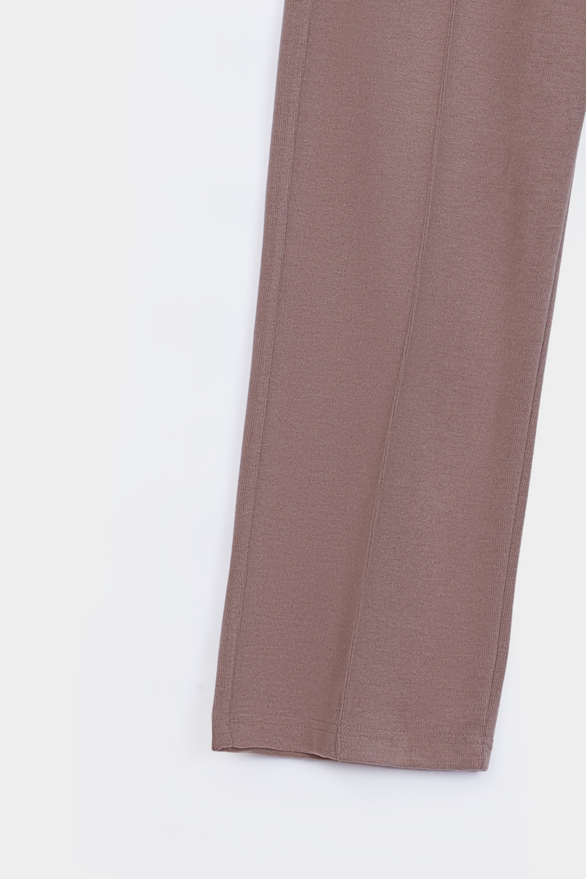 Flat Back Rib Knit Trousers - Cougar Clothing