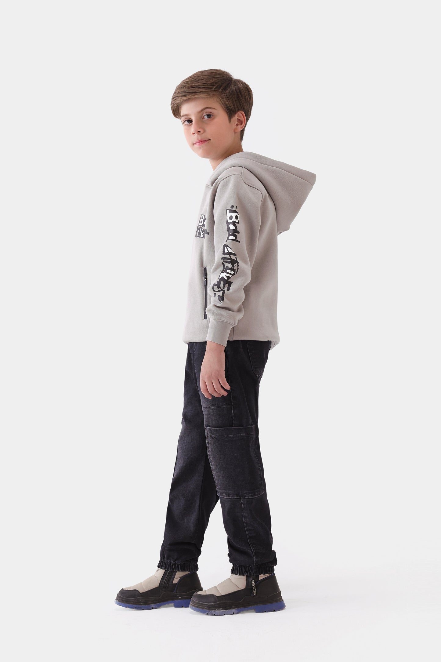 Graphic Hoodie With Zip Pockets - Cougar Clothing