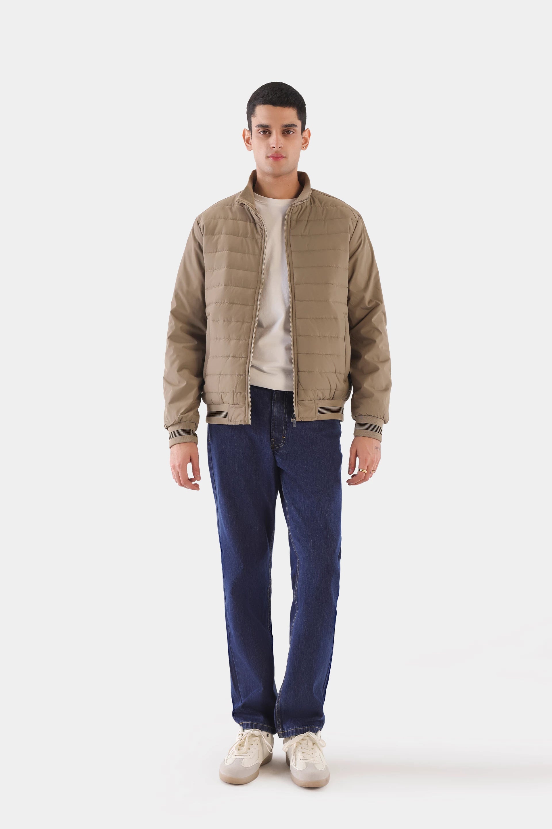 Quilted Mock Neck Jacket - Cougar Clothing