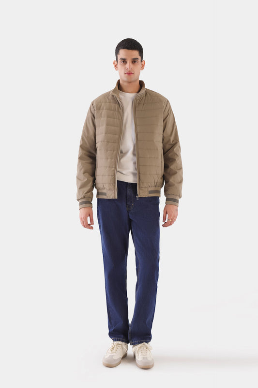 Quilted Mock Neck Jacket - Cougar Clothing