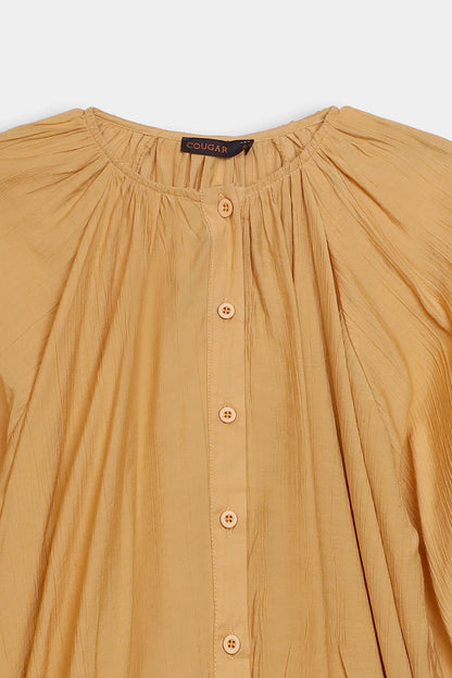 Button-Down Cotton Top - Cougar Clothing
