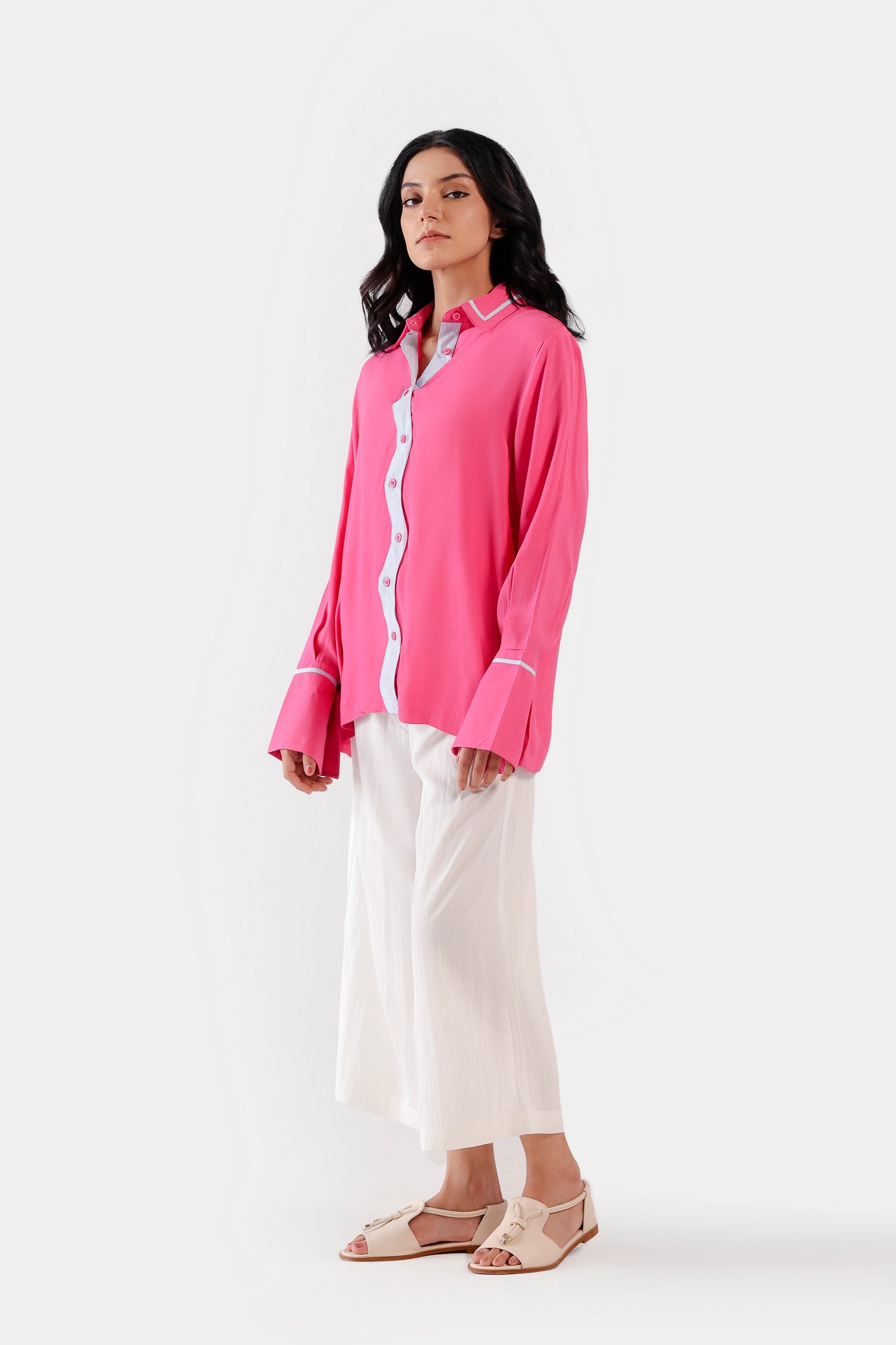 Zig-zag Trim Shirt - Cougar Clothing