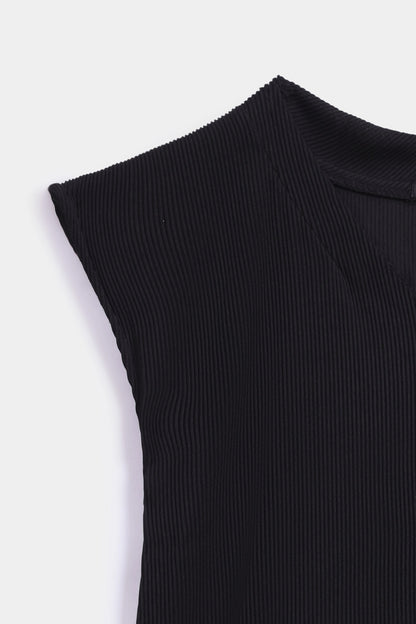 Cap Sleeve Textured Top - Cougar Clothing