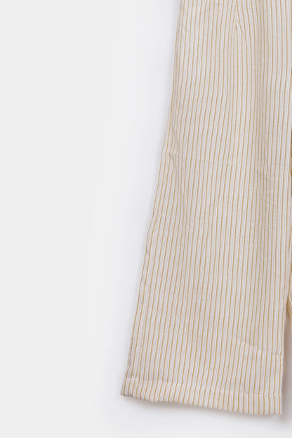 Pin Striped Cotton Jumpsuit - Cougar Clothing