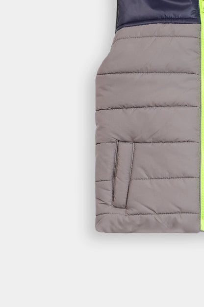 Sleeveless Color Block Jacket - Cougar Clothing