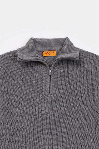 Quarter Zip Sweater - Cougar Clothing