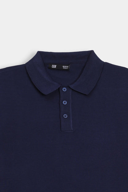 Viscose Blend Knit Polo - Cougar Clothing