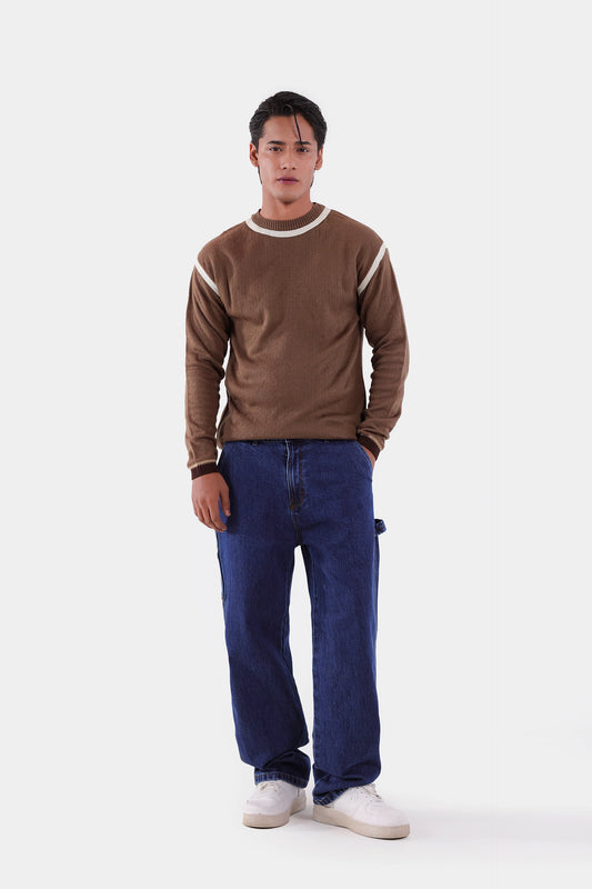 Contrast Striped Sweater - Cougar Clothing