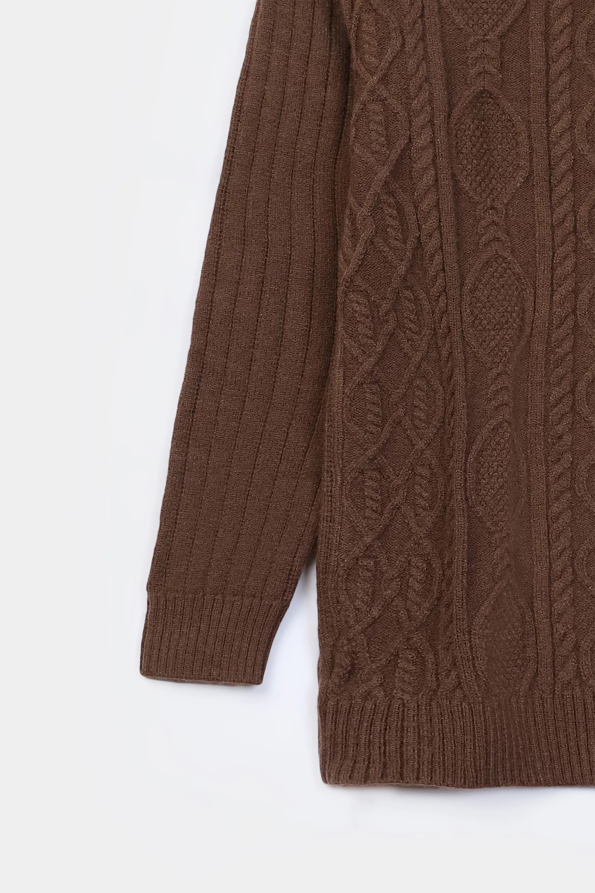 Textured Knit Roll Neck Sweater - Cougar Clothing