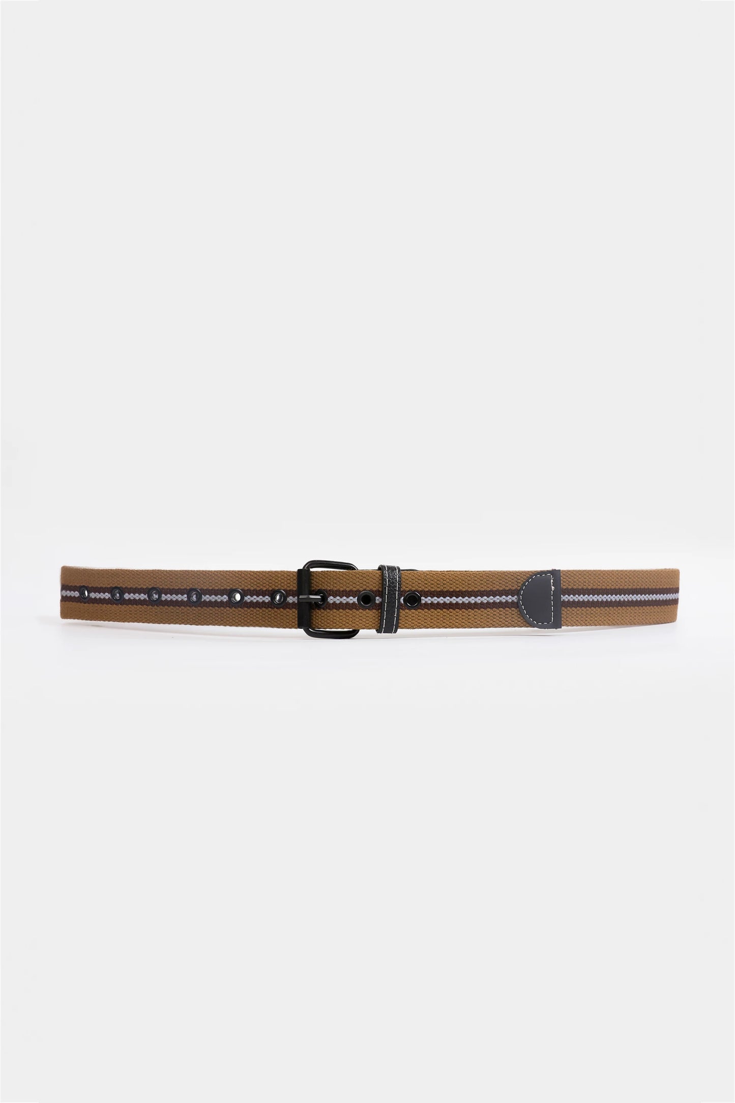 Single Striped Canvas Belt - Cougar Clothing