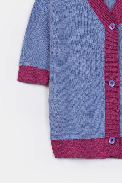 Contrast Trimmed Cardigan - Cougar Clothing