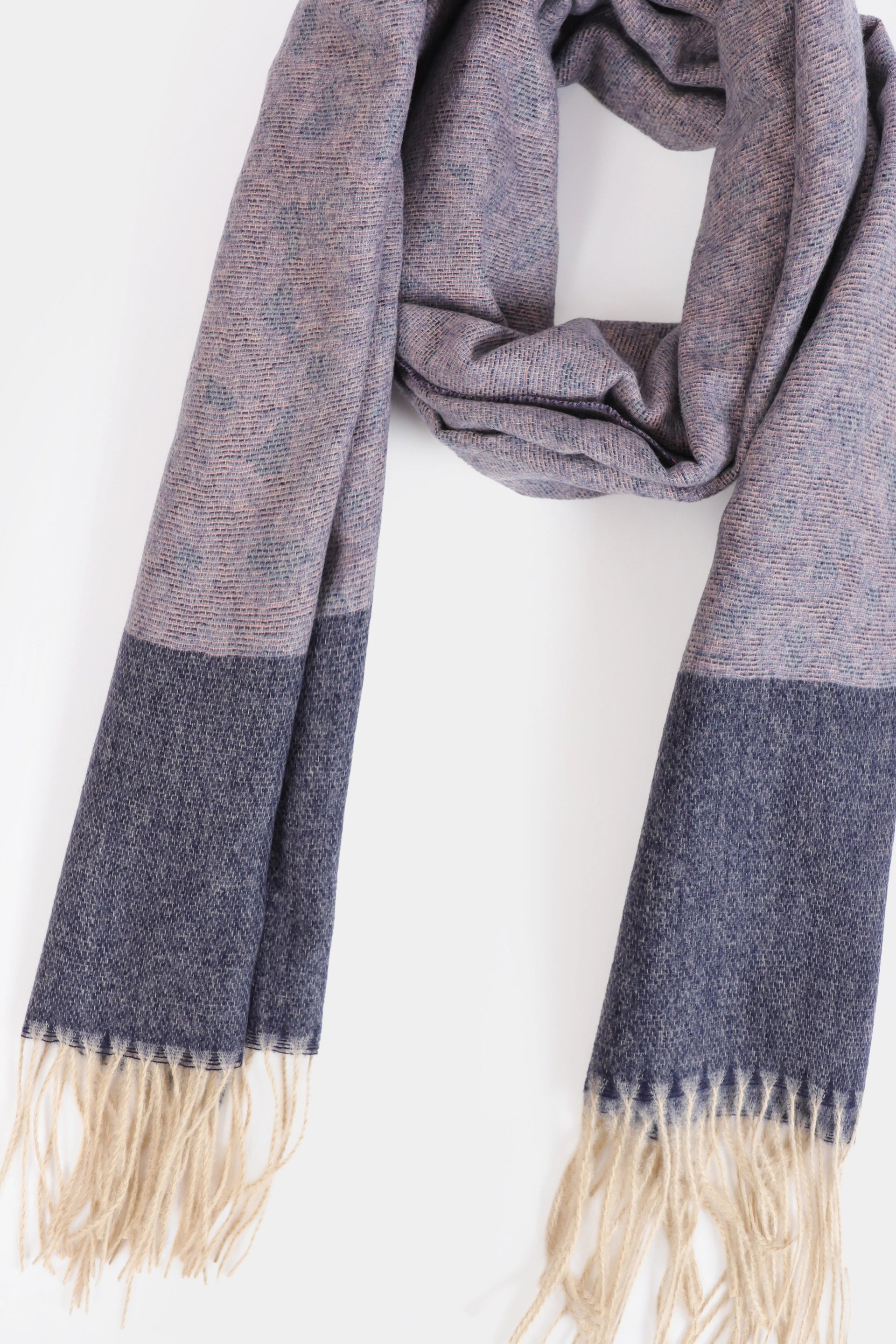 Contrast Accent Knit Shawl - Cougar Clothing