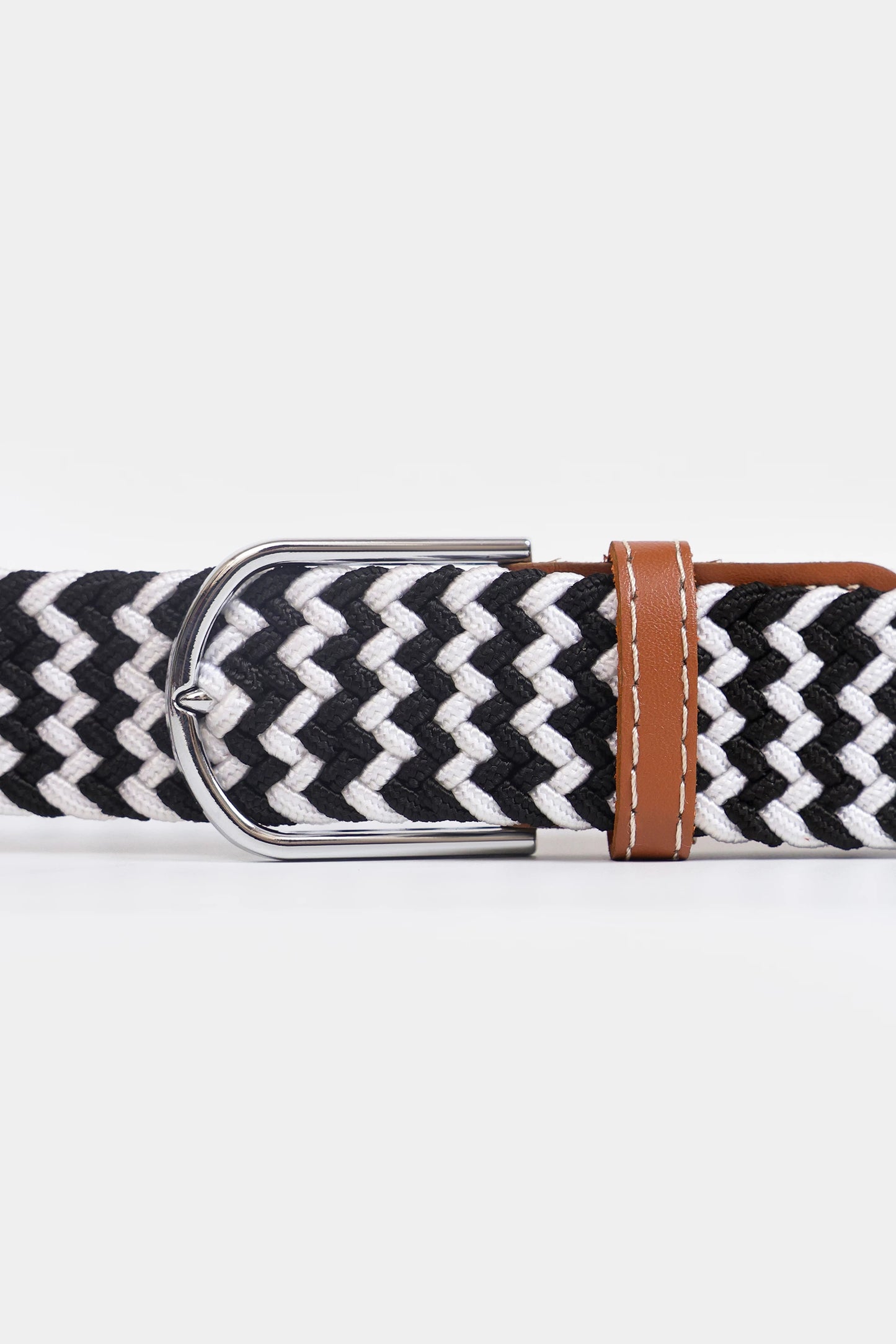 Zig-Zag Braided Belt - Cougar Clothing