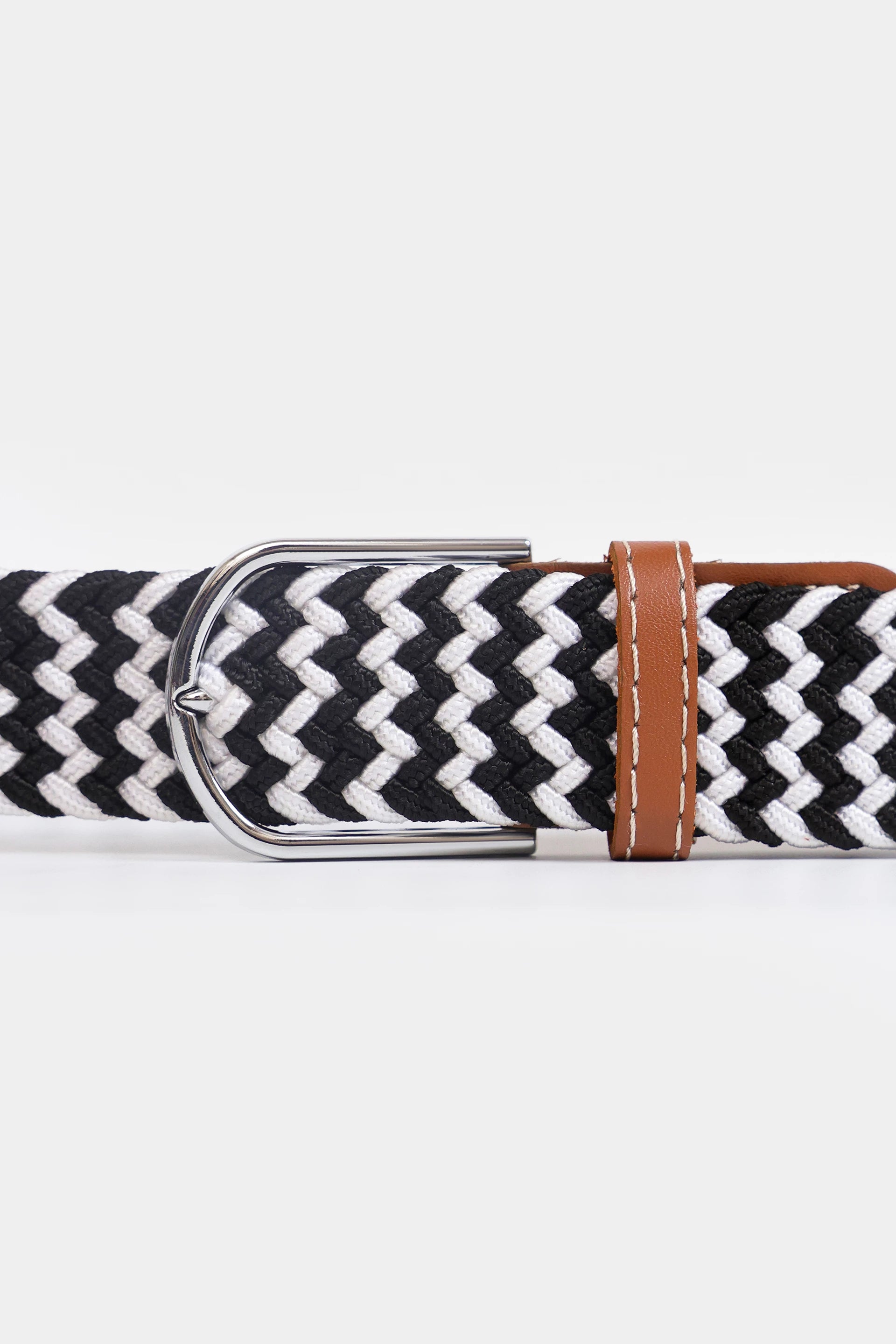 Zig-Zag Braided Belt - Cougar Clothing