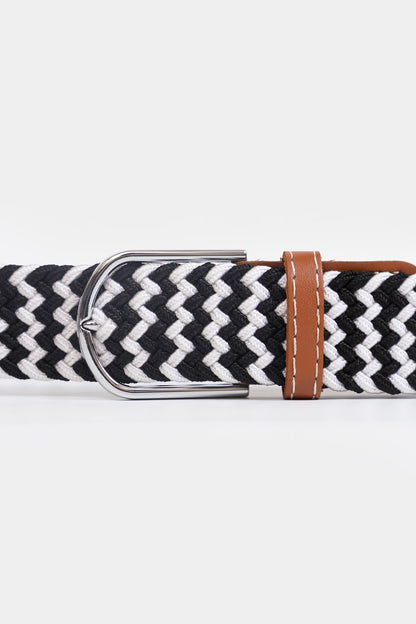 Zig-Zag Braided Belt - Cougar Clothing